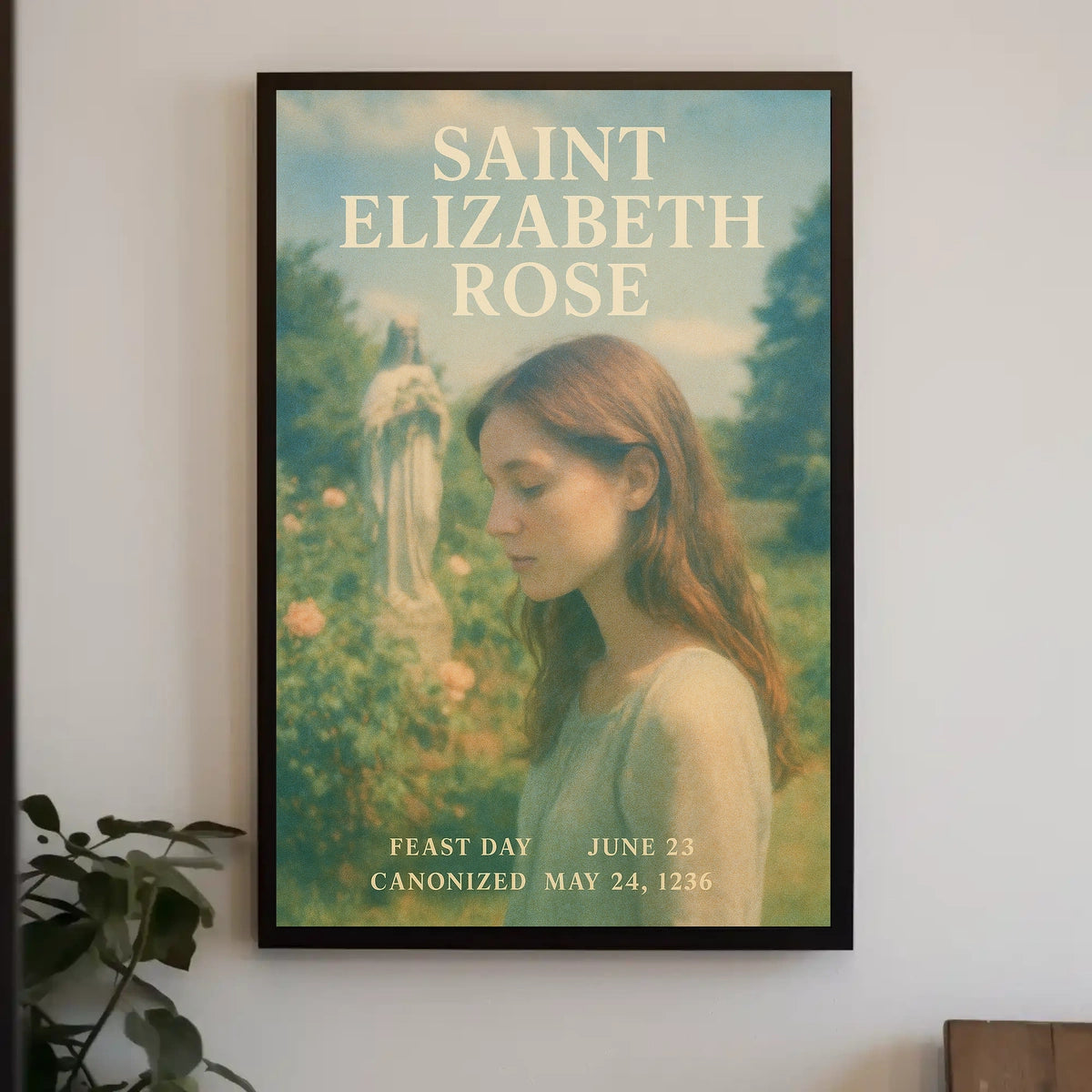 Saint Elizabeth Rose Feast Day Poster