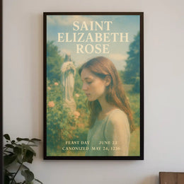 Saint Elizabeth Rose Feast Day Poster