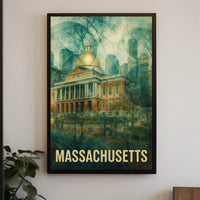 Massachusetts State House Poster