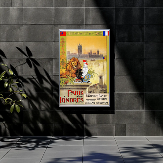 Paris to London – Chemin de Fer du Nord Poster