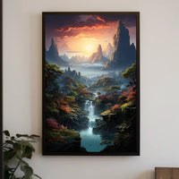Majestic Mountain Landscape Poster
