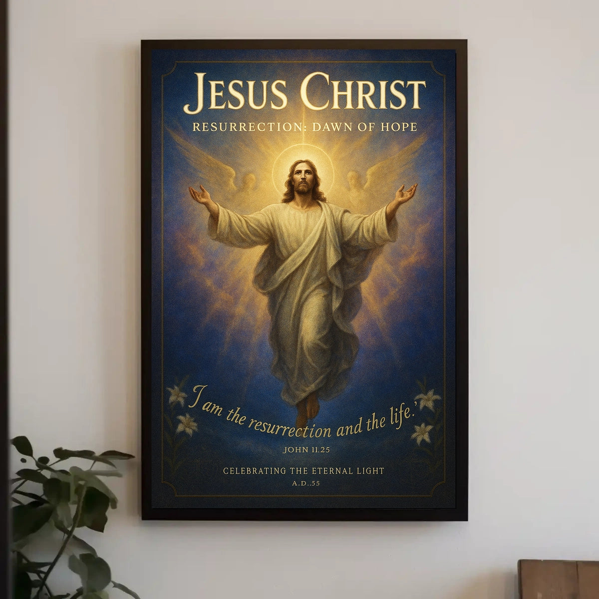 Jesus Christ Resurrection Dawn of Hope Poster