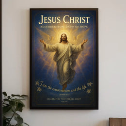 Jesus Christ Resurrection Dawn of Hope Poster