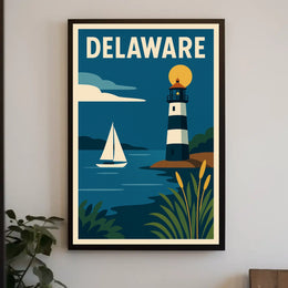 Delaware Coastal Charm Poster