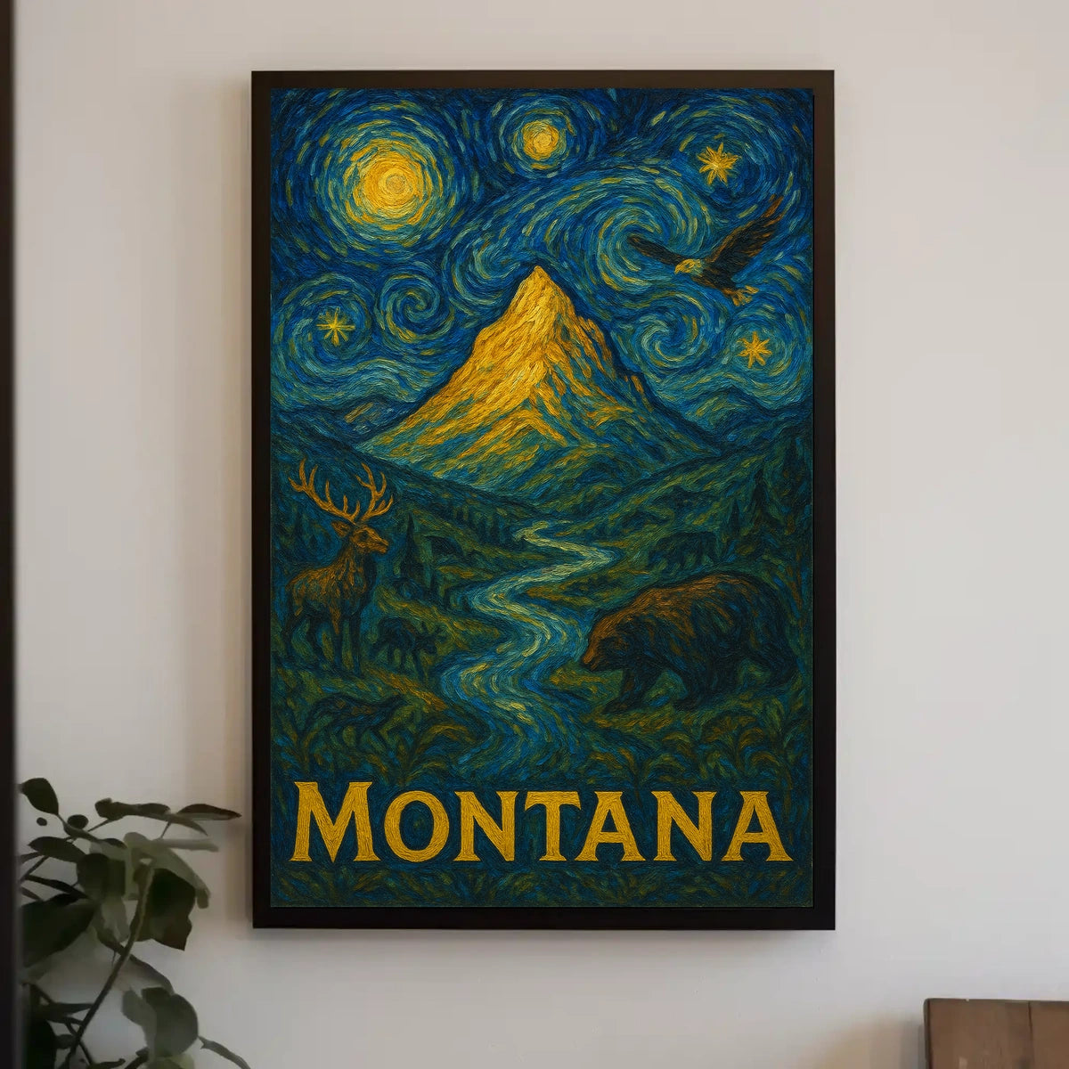 Montana Wilderness Art Impression National Park Poster