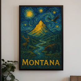 Montana Wilderness Art Impression National Park Poster