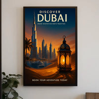 Discover Dubai A Fusion of Innovation and Tradition Description Poster