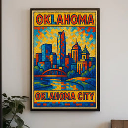 Oklahoma City Skyline Poster