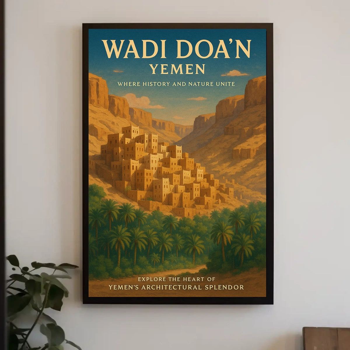 Wadi DoaN YemenS Architectural Poster
