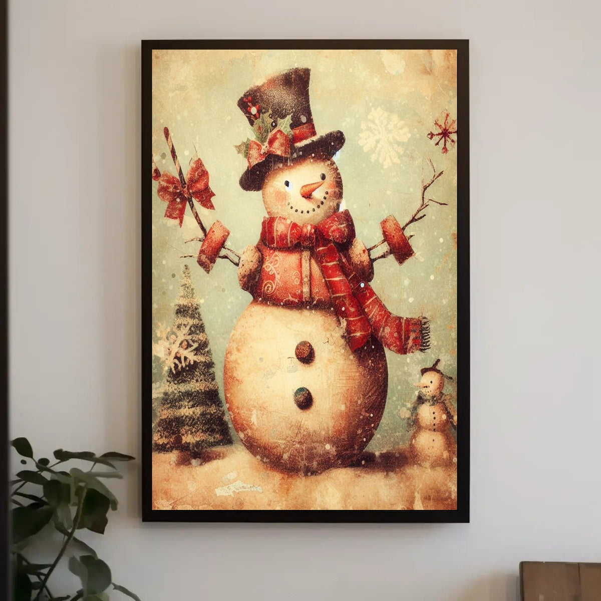 Festive Snowman Delight Poster
