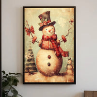 Festive Snowman Delight Poster