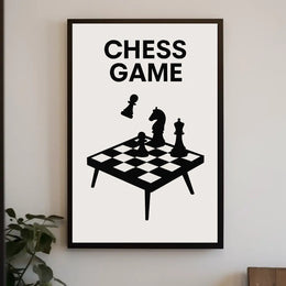 Chess Game Poster PosterGoat