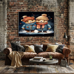 Winter Wonderland Bears Poster