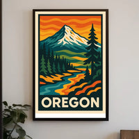Oregon Landscape Poster