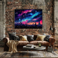 Cosmic Cityscape Poster