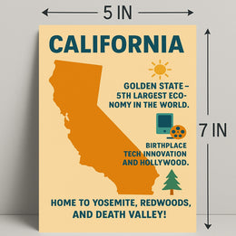 California The Golden State Poster PosterGoat