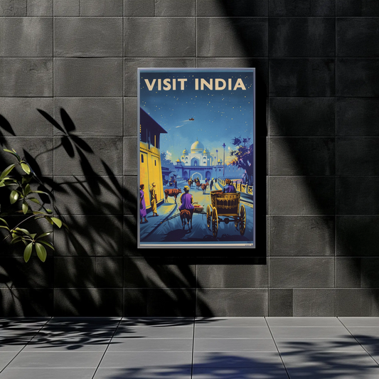 Visit India Vintage Poster