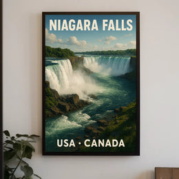Niagara Falls Travel Photorealism Serenity Poster