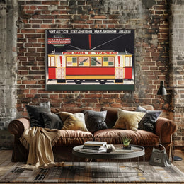 Advertising in Trams Poster