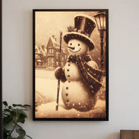 Winter Wonderland Snowman Poster