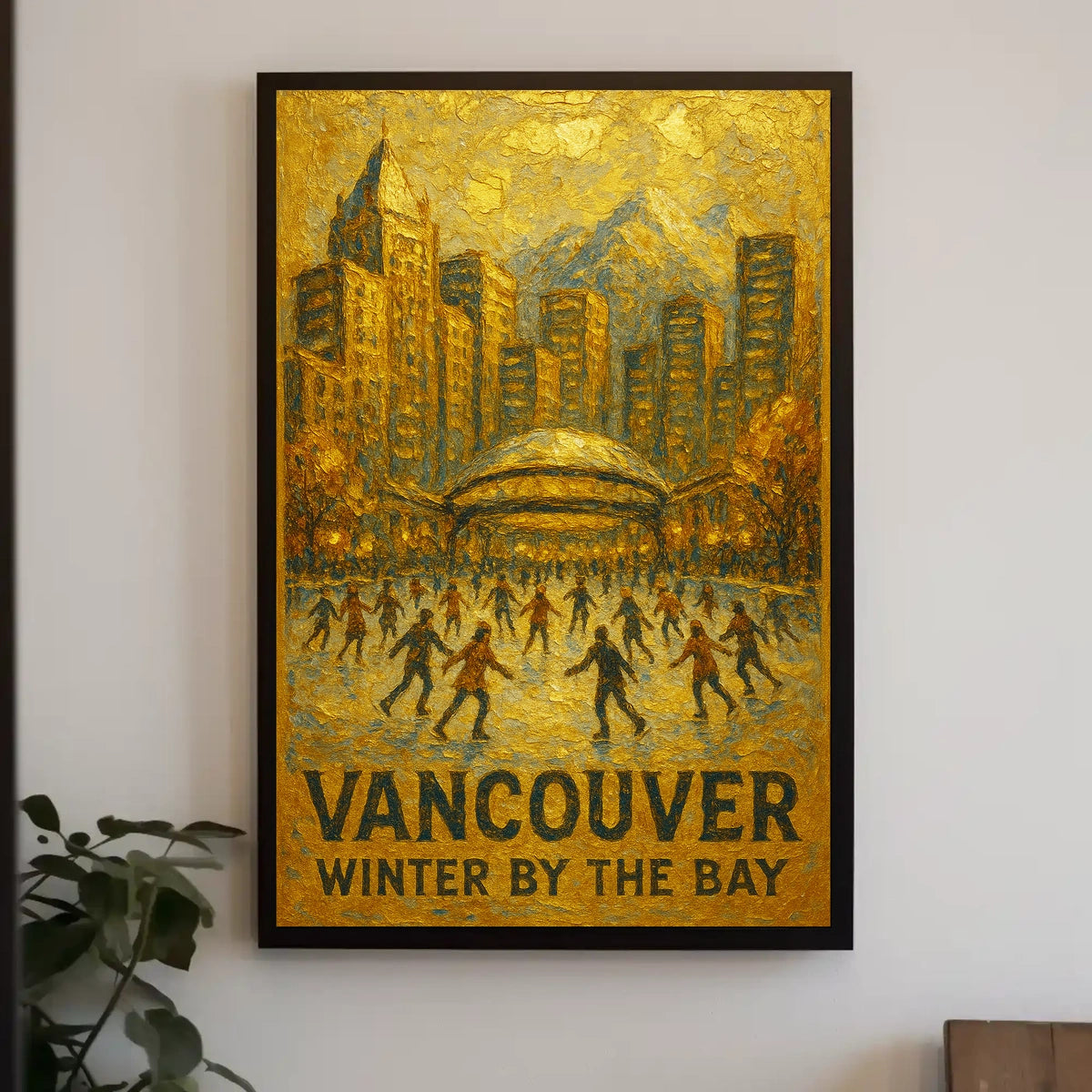 Vancouver Winter By The Bay Poster
