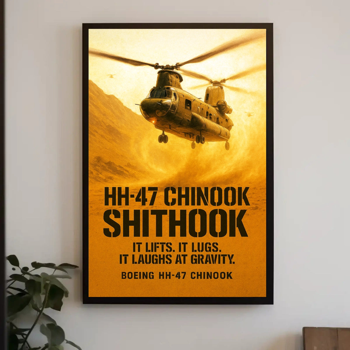 HH-47 Chinook Boeing's Heavy-Lift Helicopter Poster