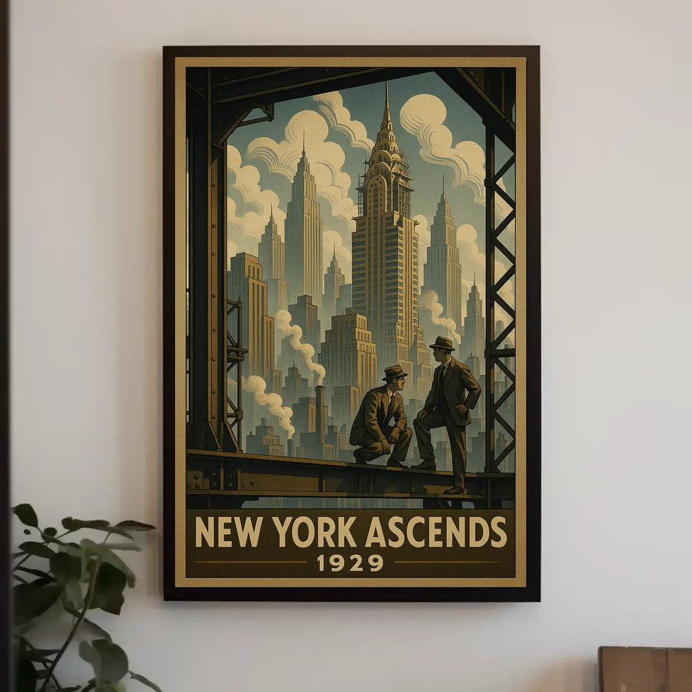 New York City 1929 Urban or Cityscape Poster PosterGoat