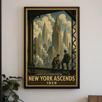 New York City 1929 Urban or Cityscape Poster PosterGoat