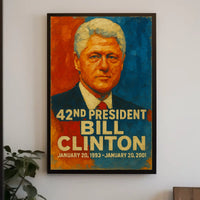 Donald Trump Visionary Oval Office Leadership Patriotism Realism Digital Art Poster