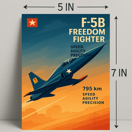 F-5B Freedom Fighter Poster PosterGoat