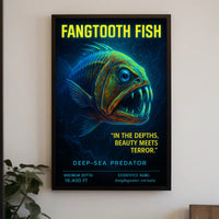 Fangtooth Fish Deep-Sea Predator Poster