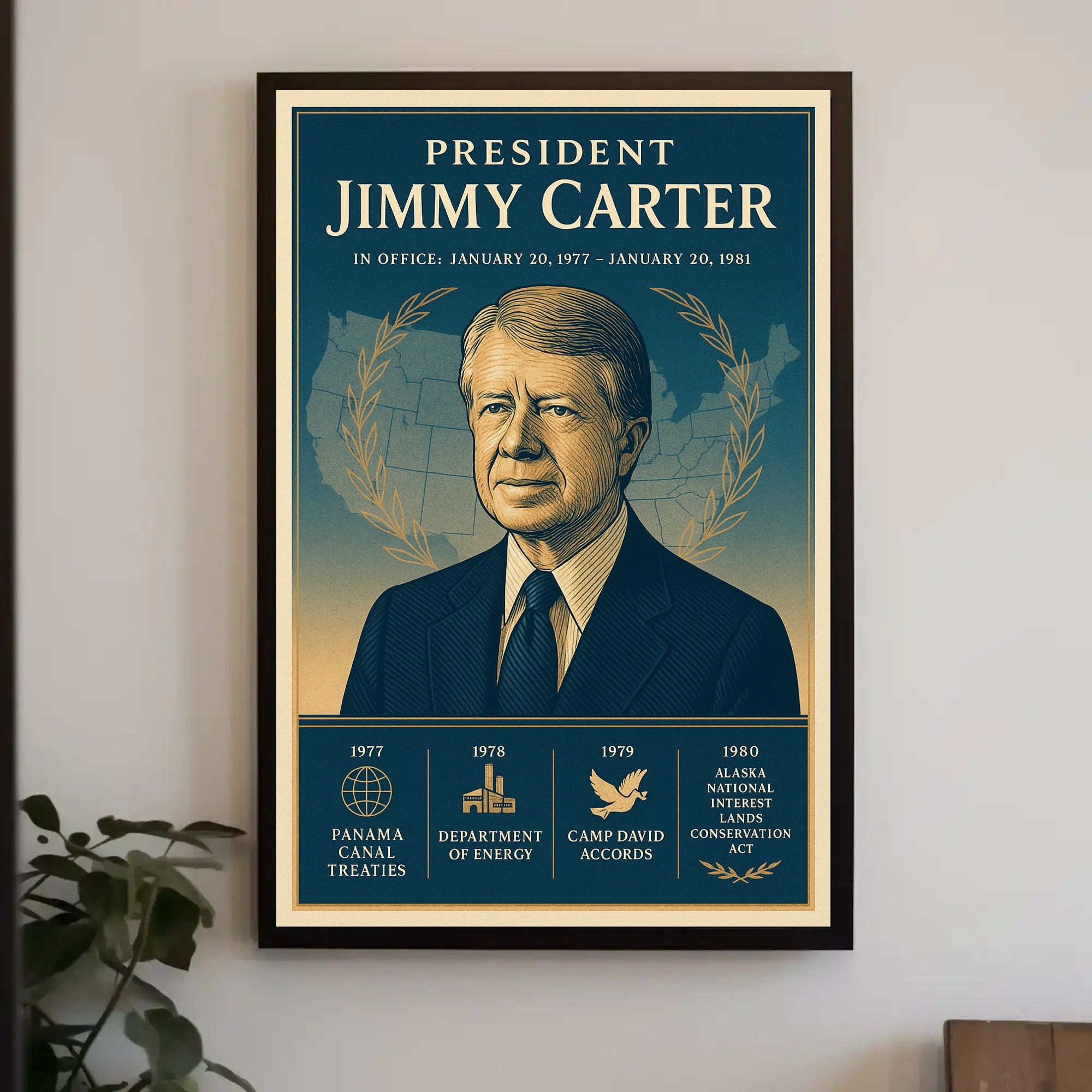Jimmy Carter Leadership Gallery Print PosterGoat
