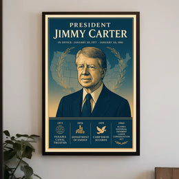 Jimmy Carter Leadership Gallery Print PosterGoat