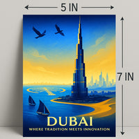 Dubai Where Tradition Meets Innovation Poster PosterGoat