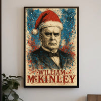 William McKinley 25th President of the United States Christmas SeriesPoster