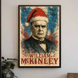 William McKinley 25th President of the United States Christmas SeriesPoster