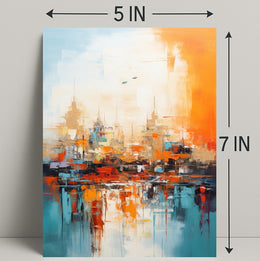 Abstract Cityscape Abstract Poster
