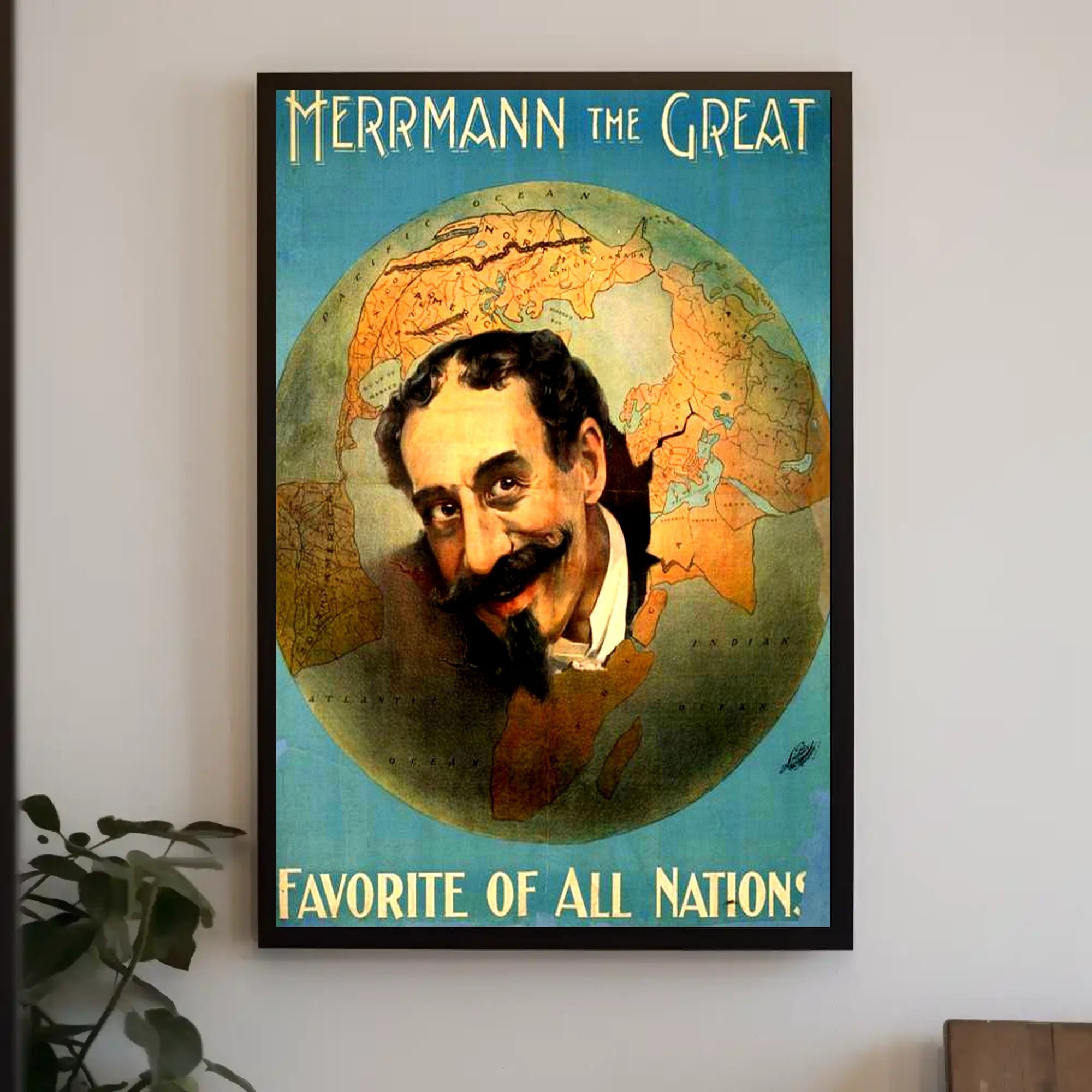 Herrmann the Great Vintage Performer Cultural Poster