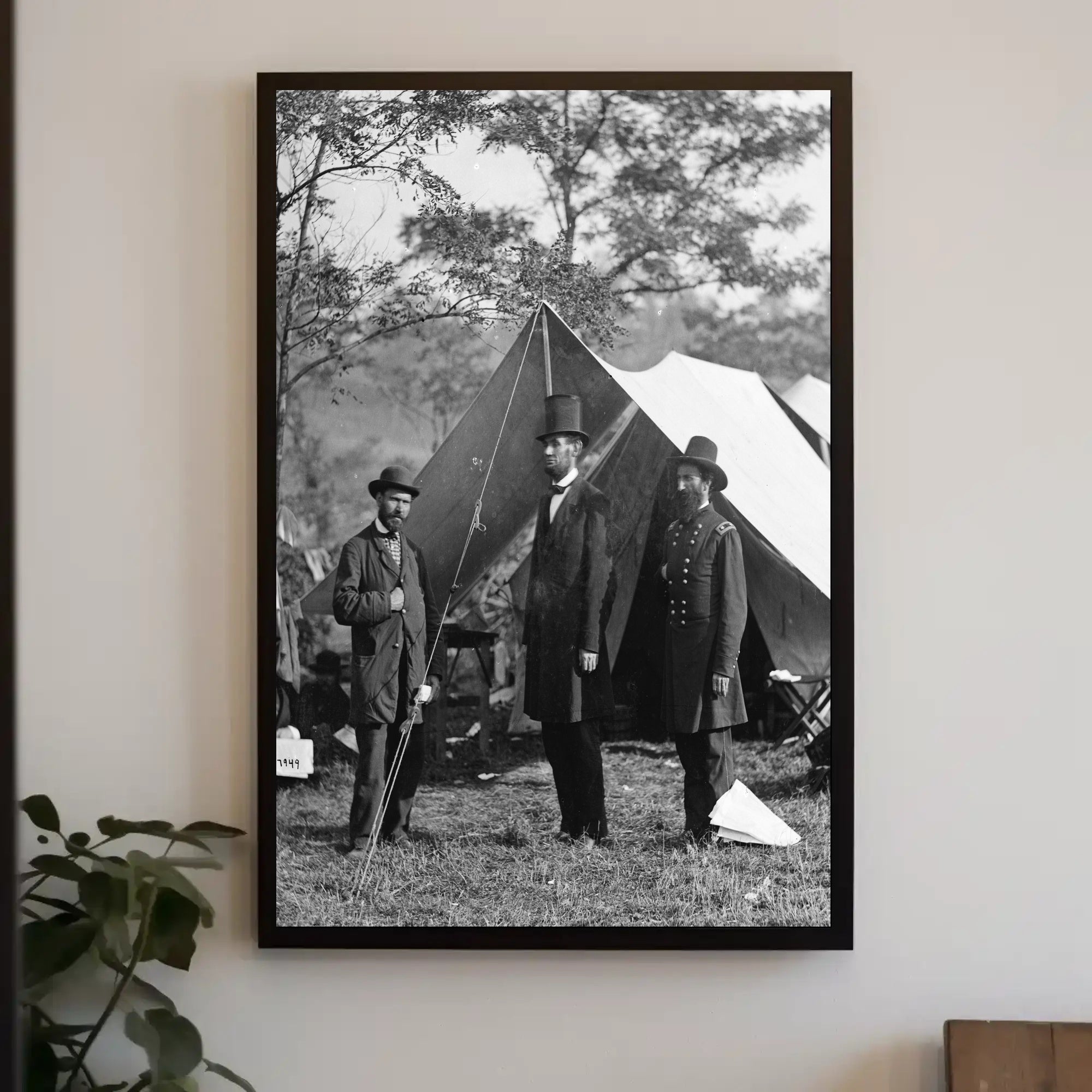Abraham Lincoln Contemplative Oil Painting Poster Art PosterGoat