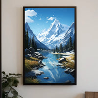 Majestic Mountain Landscape Poster