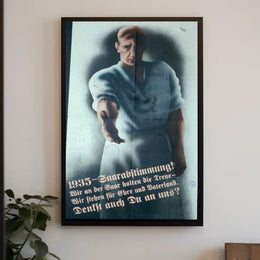 1935 Saar Referendum Art Print for Vintage Home Decor PosterGoat