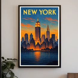 New York City Skyline Poster PosterGoat