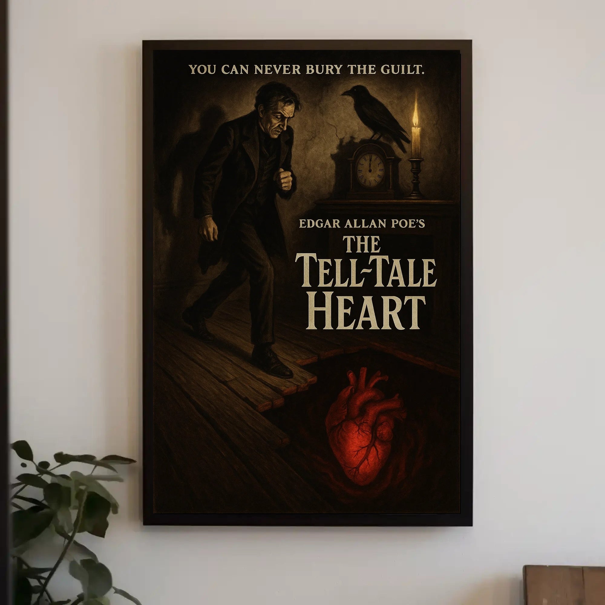 Edgar Allan Poe The Tell-Tale Heart Artistic Poster