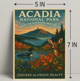 Acadia National Park Nature Serenity National Park Poster