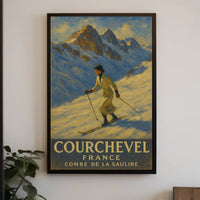 Courchevel Skiing Adventure Poster