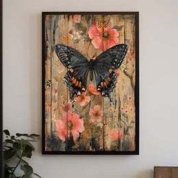 Butterfly and Blossoms Poster PosterGoat