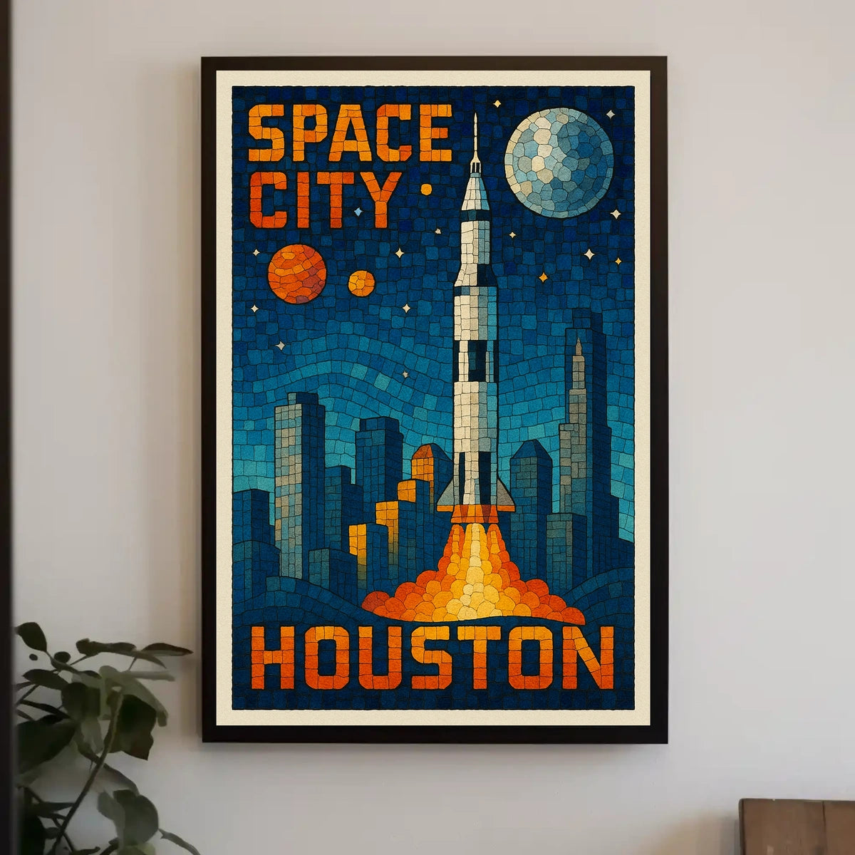 Space City Houston Poster