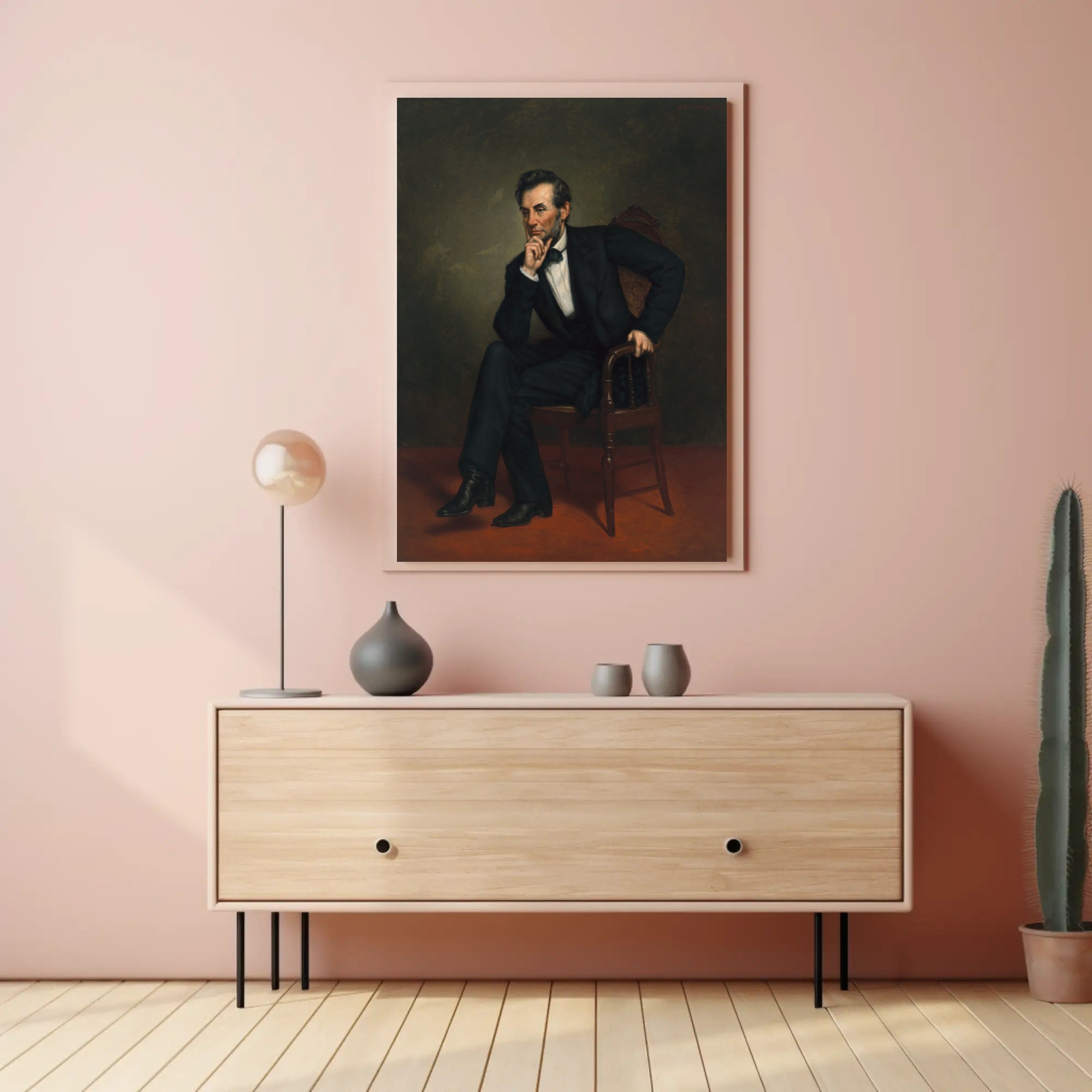 Abraham Lincoln Full Body Standing Photo Poster PosterGoat