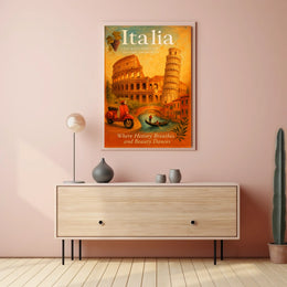 Italia A Journey Through History and Beauty Poster