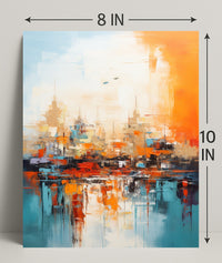 Abstract Cityscape Abstract Poster